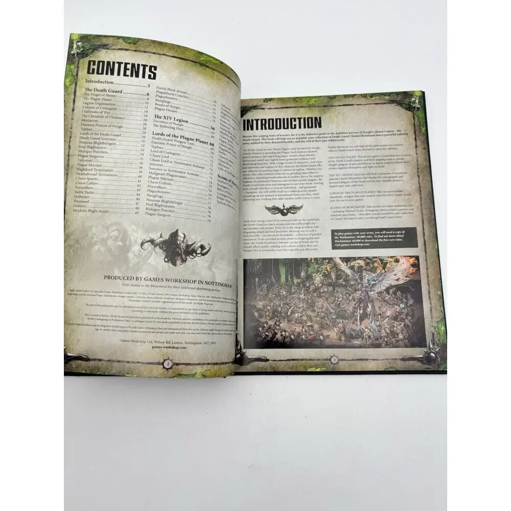 Warhammer 40,000: Codex Heretic Astartes - Death Guard (Hardcover ) VG Condition